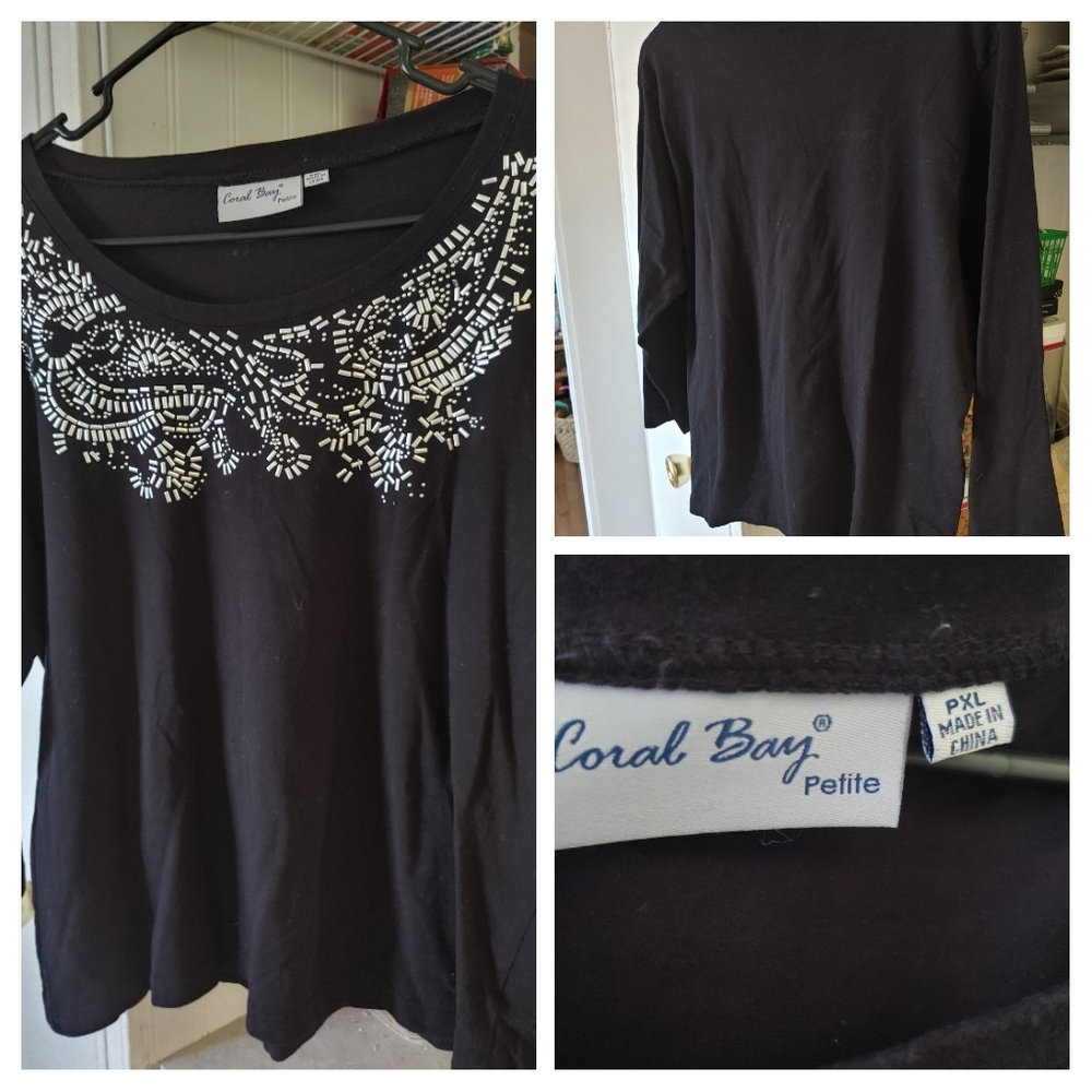 Coral Bay jersey knit pullover